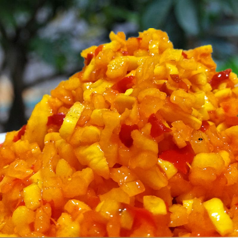 热干面配菜辣萝卜丁克早餐萝卜