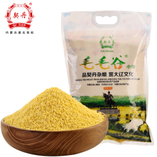 黄小米粥食用杂粮新米内蒙古赤峰毛毛谷农家宝宝米月子米5斤包装