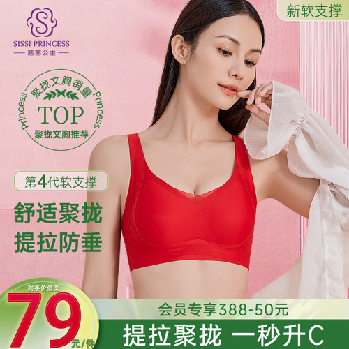 茜茜公主无钢圈聚拢软支撑提拉