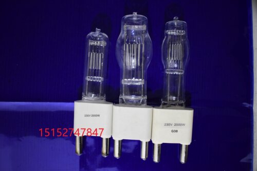 3000W 聚光灯泡 2KW影视单端卤钨灯泡 摄影摄像灯用钨丝灯泡 G38