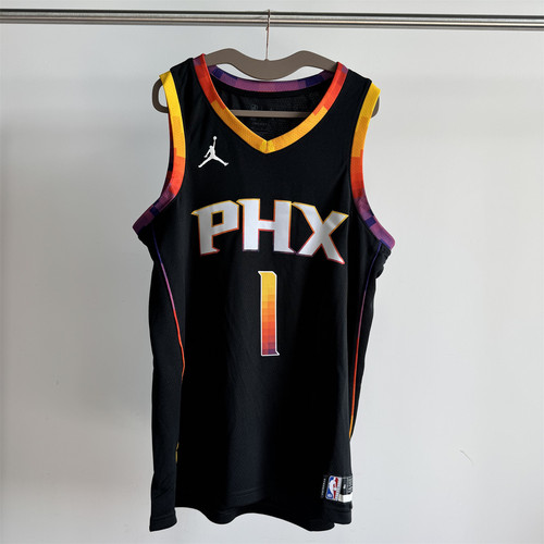 AIR JORDAN德文布克太阳队1号NBA球衣男子速干篮球背心DO9540-012