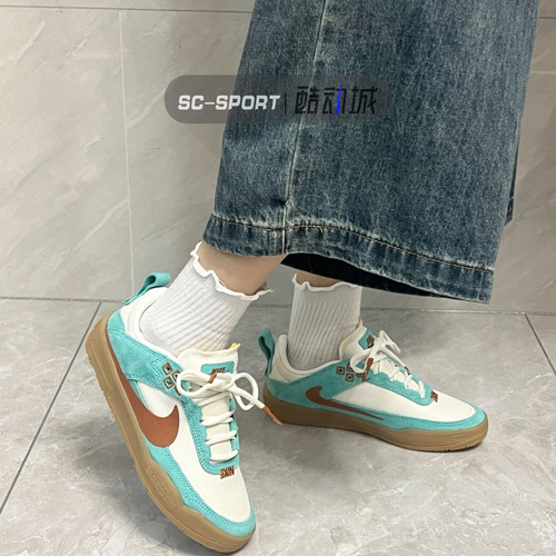 Nike耐克SB DAY ONE女子GS百搭复古低帮运动休闲滑板鞋HM3720-141