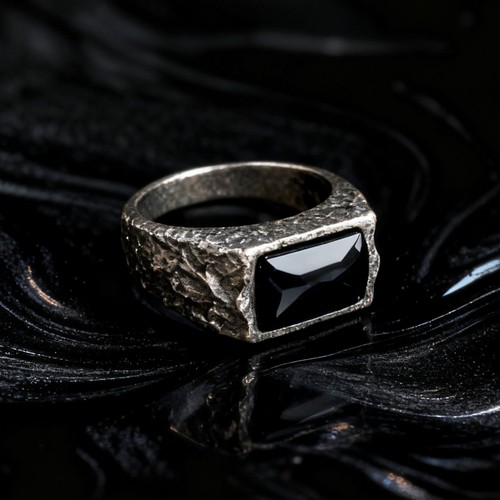 暗涌Undercurrent  墨翠马鞍戒指原创设计款 老五翡翠