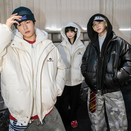 notears假两件面包服冬季棉服