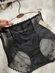 好好推荐 蕾丝生活家2532黑色性感纯欲花边无痕高腰舒适透视网纱