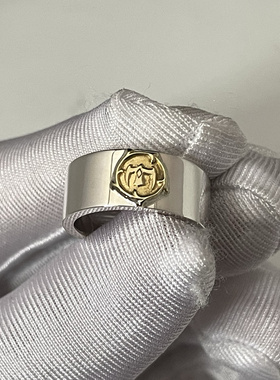 小周高桥吾郎风格 鹫见太郎 925纯银点铜飞鸟平打戒指 男女款指环