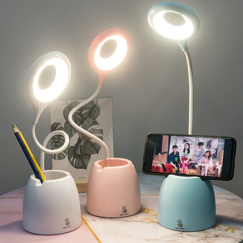 led table lamp touch dimming usb desk lamp read light kids p