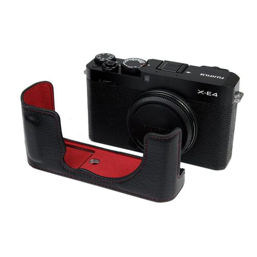 适用富士微单相机包XE4专用皮套 保护套 底座半套手柄 真牛皮
