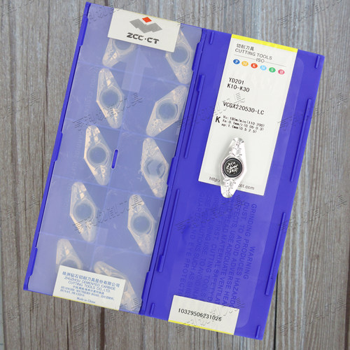 原装株洲数控刀片VCGX220530-LC YD201 加工铸铁
