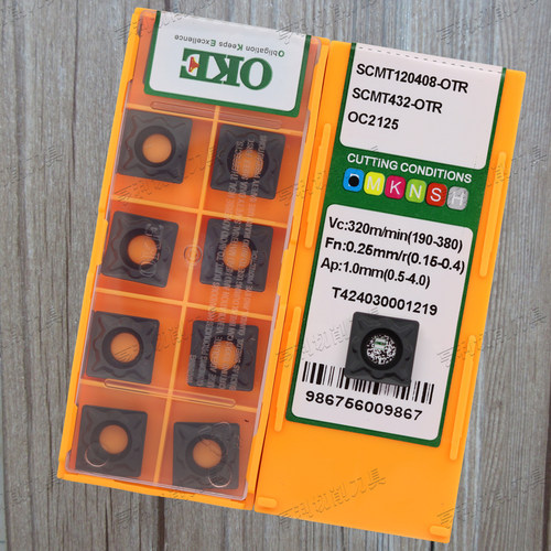国产正品0KE数控刀片SCMT120408-OTR OC2125 钢件