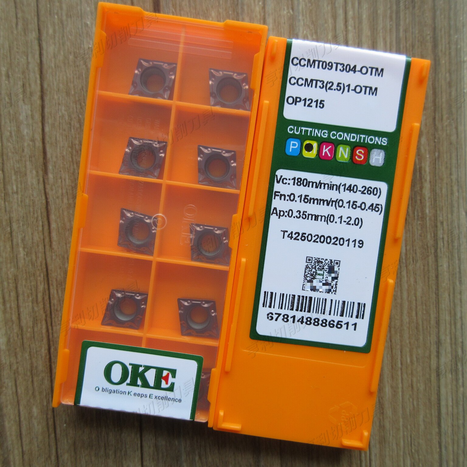 正品0KE欧科乙内孔车刀片CCMT09T304-OTM CCMT09T308-OTM OP1215