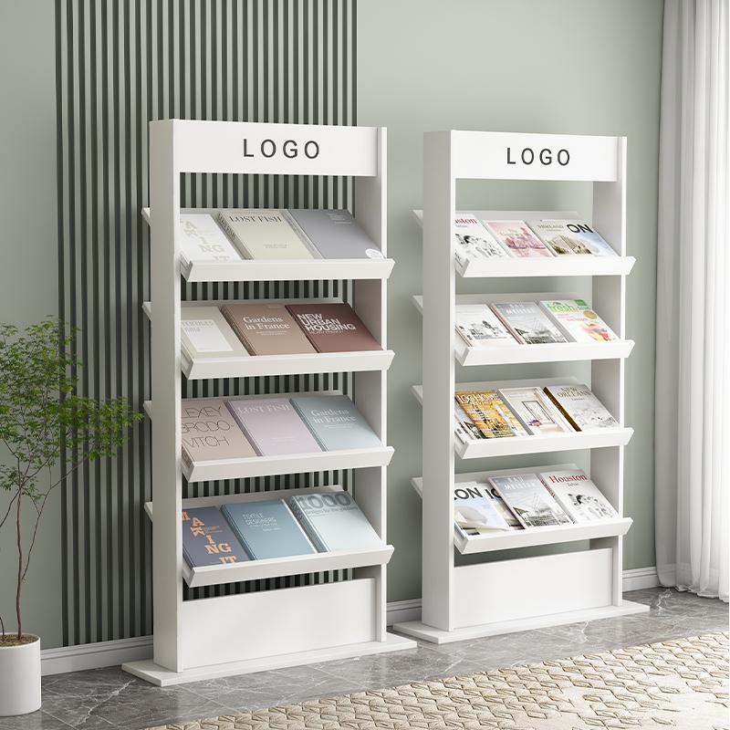 落地杂志架书架书柜木质文件柜书报架期刊架绘本架书架