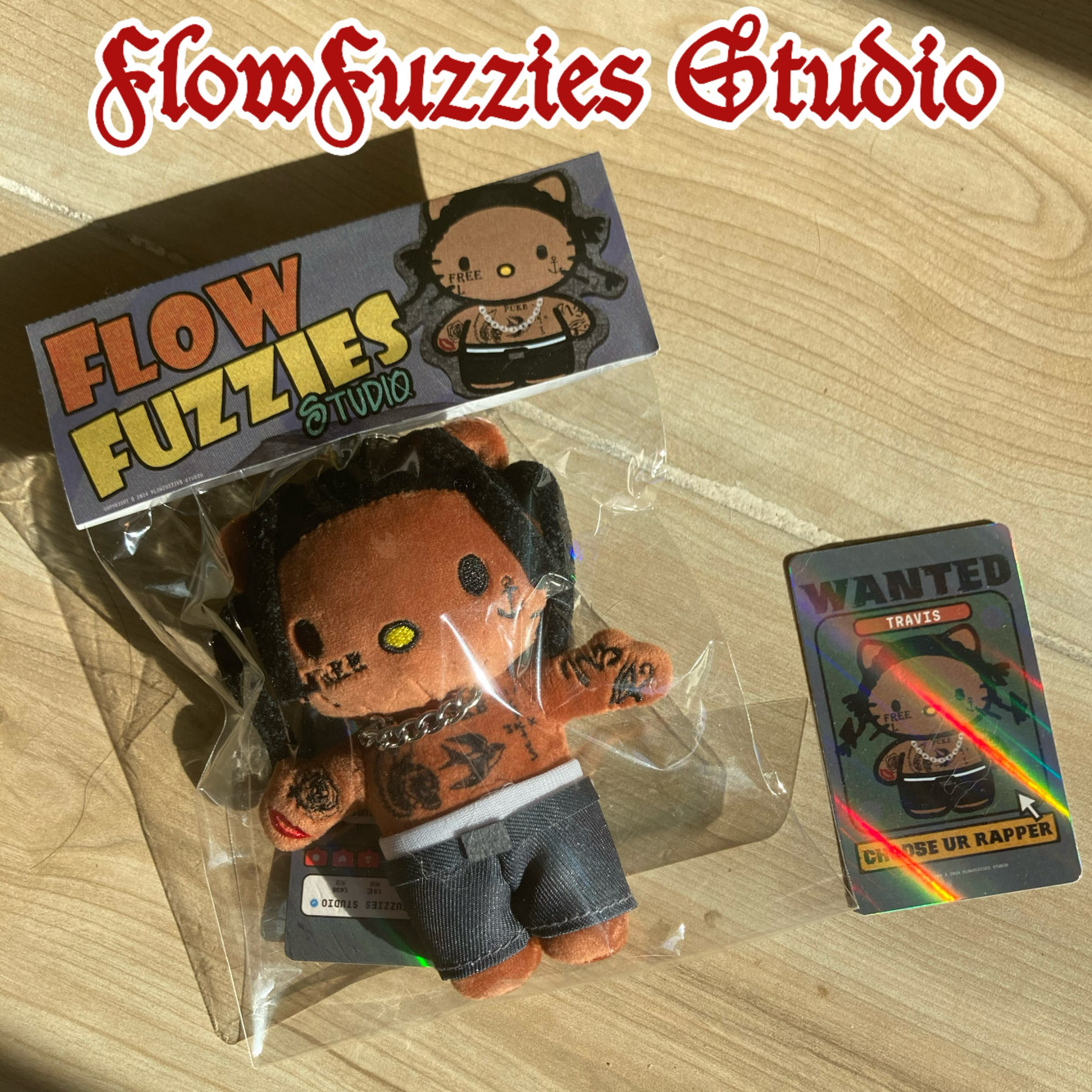 【现货!!】FlowFuzzies Studio原创潮流玩偶挂件 Travis scott