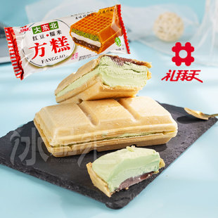 5块红豆糯米味-80克升级款礼拜天方糕冰淇淋雪糕威化三明治冰糕新