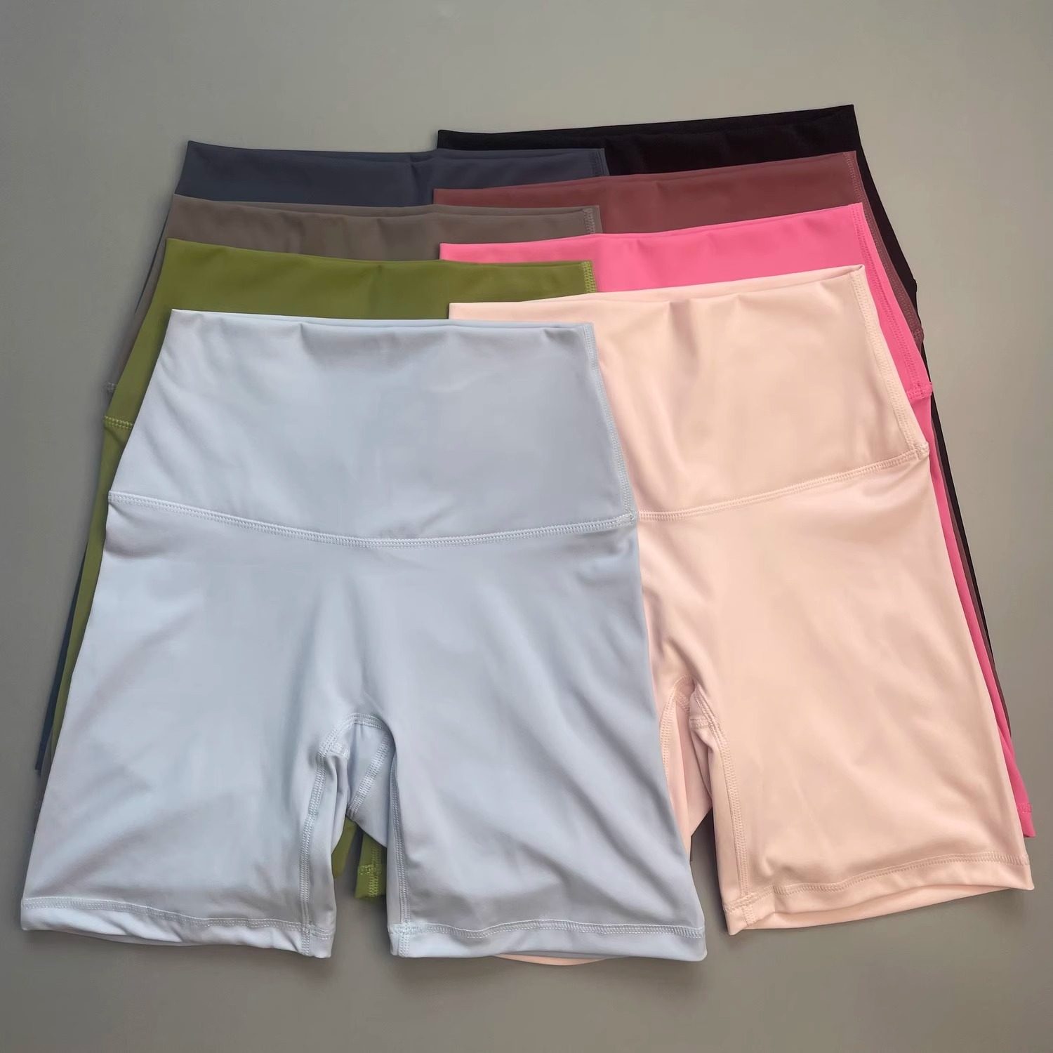 【出口单！专业运动面料】外贸高腰健身裤女四分裤瑜伽短裤速干夏,运动服/休闲服装,健身裤,淘宝优惠券,粉丝福利购,淘宝优惠卷