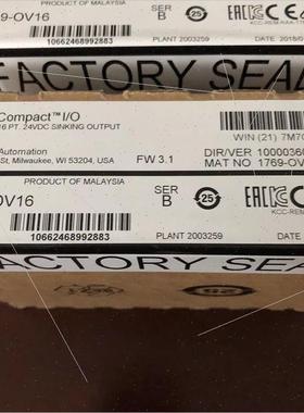 议价1769-OV16 CompactLogix 16 Pt 24VDC Sink D/O封
