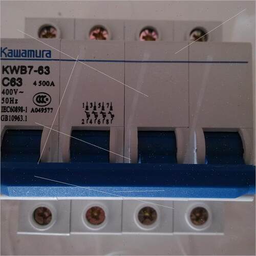 询价议KWB7-63 Kawamura 空气断路器4P C63 380V 50Hz 议库存