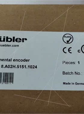 议价德国kubler库伯勒编码器8.A02H.5151.1024