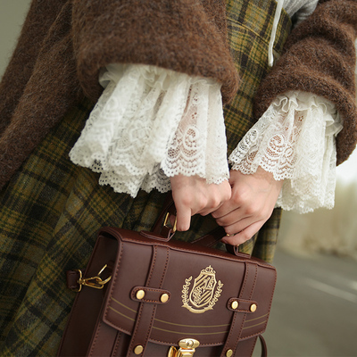 羊驼毛学院风灯笼袖宽松毛衣开衫