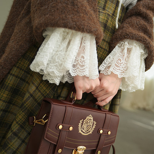 羊驼毛学院风灯笼袖宽松毛衣开衫