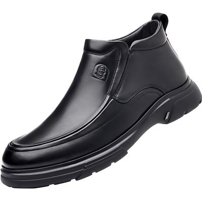 老人头官方原厂纯羊毛全真皮棉鞋