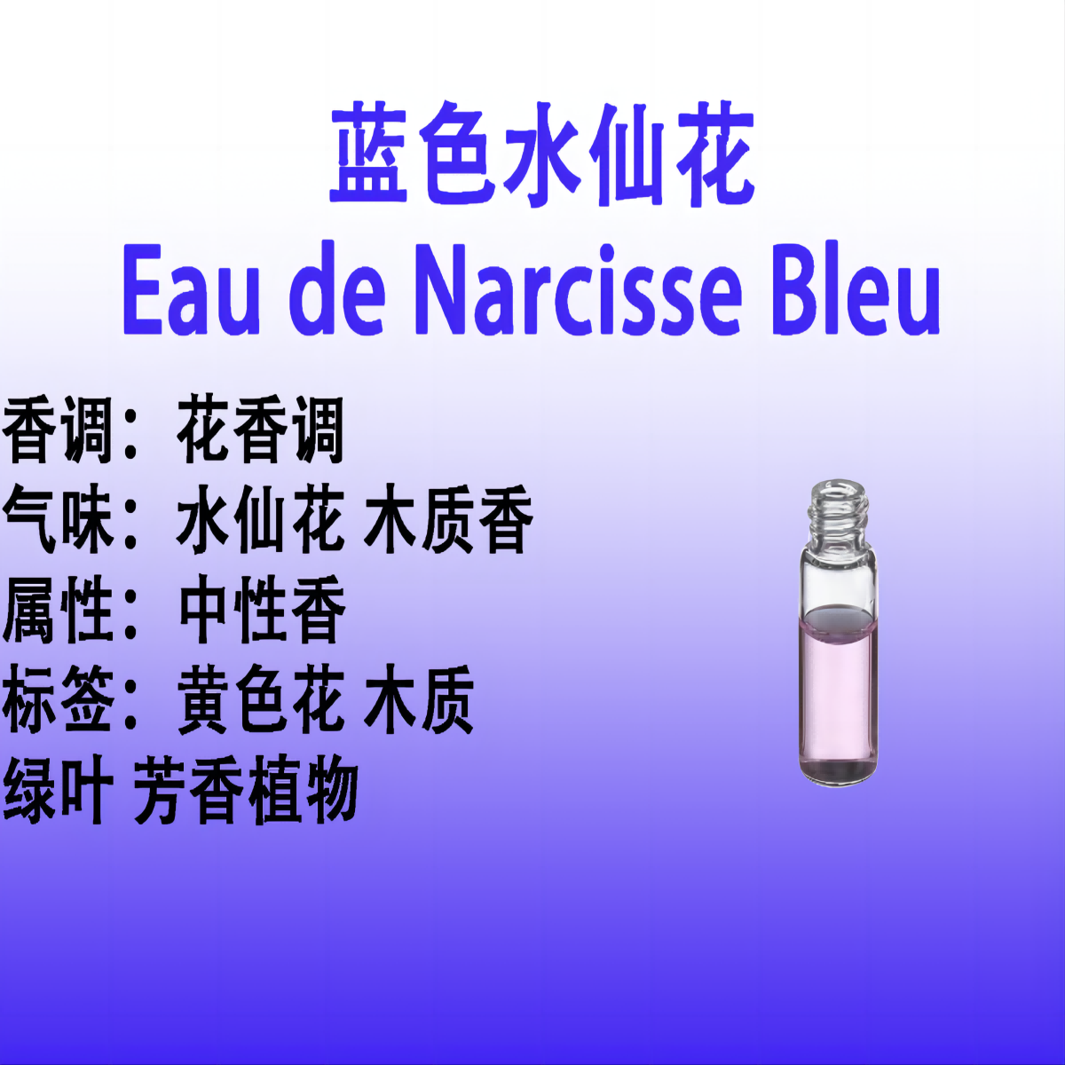 蓝色水仙花 Eau de Narcisse Bleu