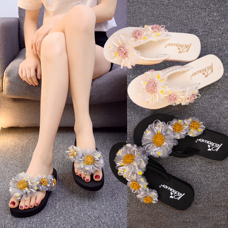 拖鞋女外穿夏网红时尚百搭人字拖202G4新款凉拖鞋厚底海边沙滩拖