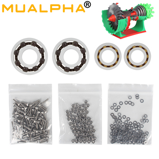 MUALPHA 3D打印航空发动机模型创意组件MH006引擎航模儿童摆件