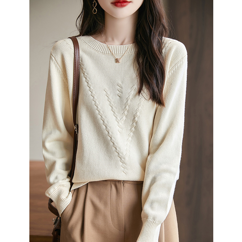 软糯时尚保暖纯棉加厚针织衫