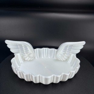 白色天使翅膀首饰盒小众设计感收纳盒家居饰品收纳高颜值展示盒