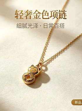 s925银猫形吊坠项链简约百搭