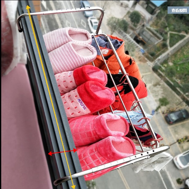 阳台伸缩推拉折叠室外窗外晾衣架