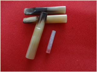 天然原材料非洲黄牛角黑牛角烟嘴 适合6MM进口滤心