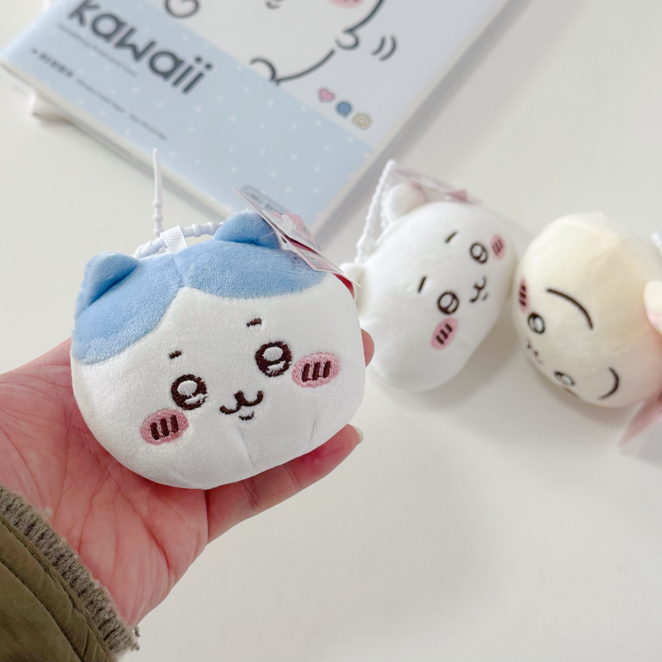 吉伊卡哇卡通创意捏捏叫玩具可爱小八毛绒刺绣包包挂件钥匙扣挂件