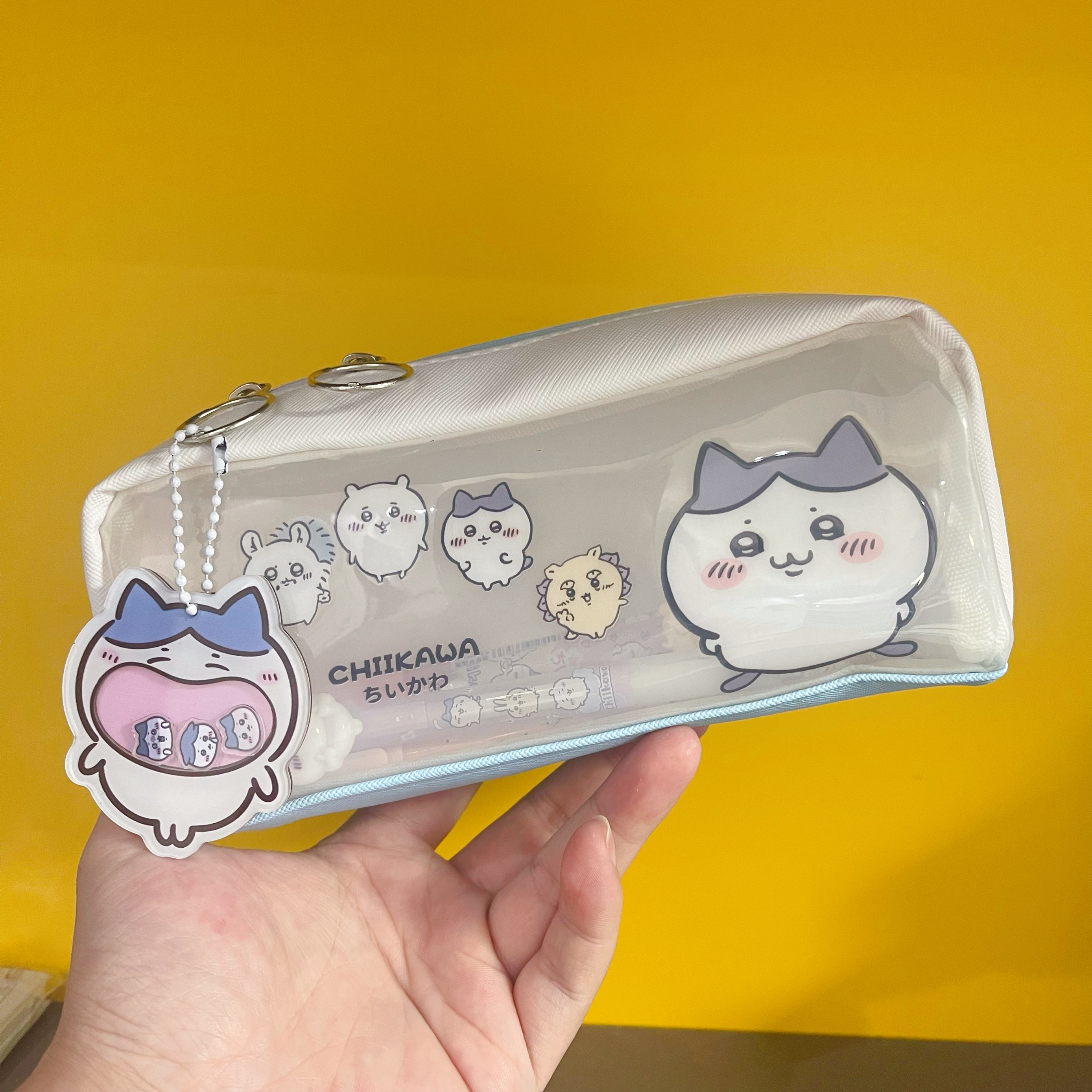 吉伊卡哇卡通文具袋小学生可爱大容量透明笔袋chiikawa女生铅笔盒