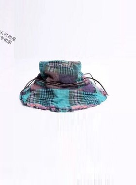 夏季新款专柜正品拓谷防晒格子帽