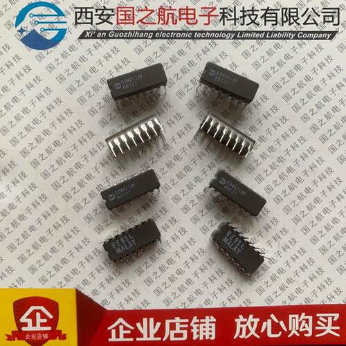 芯片CD4093BF3A集成电路 黑陶瓷直插封装 原装进口现货可直拍发货