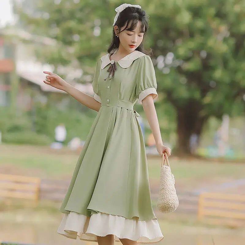 森系小清新法式初恋甜美连衣裙女夏季学院风少女超仙2026新款裙子