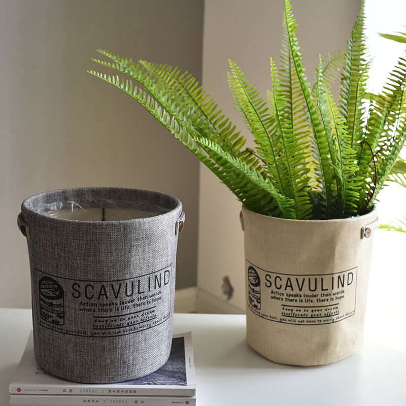 北欧花盆布艺客厅家用编织袋阳台桌面袋套收纳盒收纳篮编织花盆,家居饰品,花盆,淘宝优惠券,粉丝福利购,淘宝优惠卷