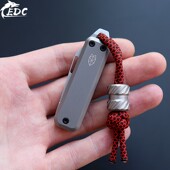 防身詹姆斯小刀钛合金进口三特维克钢刀锋利多功能EDC钥匙刀折叠