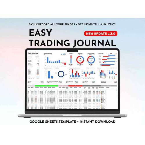 Trading Journl Template Prtfoalio Trcker交a易日o志模版