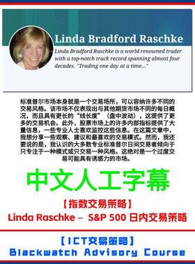 指数a交略易策标普00日内交易策略LindaRschke一周培训影片5资料