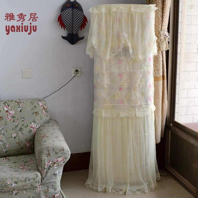 《皇冠信誉》蕾丝柜机空调罩空调套防尘罩 草莓 包邮