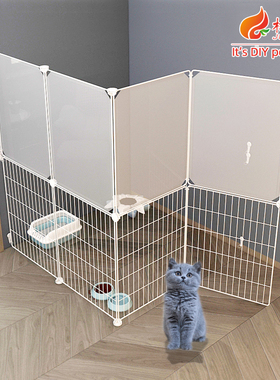 防猫门栏宠物猫围栏防猫隔离网猫栅栏室内伸缩档板拦猫神器栅栏门