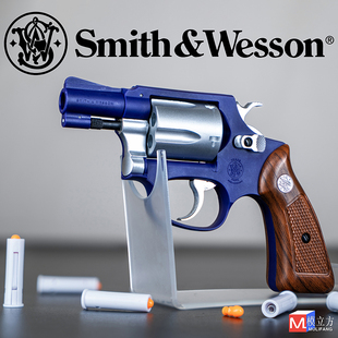 模立方m36史密斯威森m36左轮软蛋发射器玩具男孩礼物软弹枪金转轮