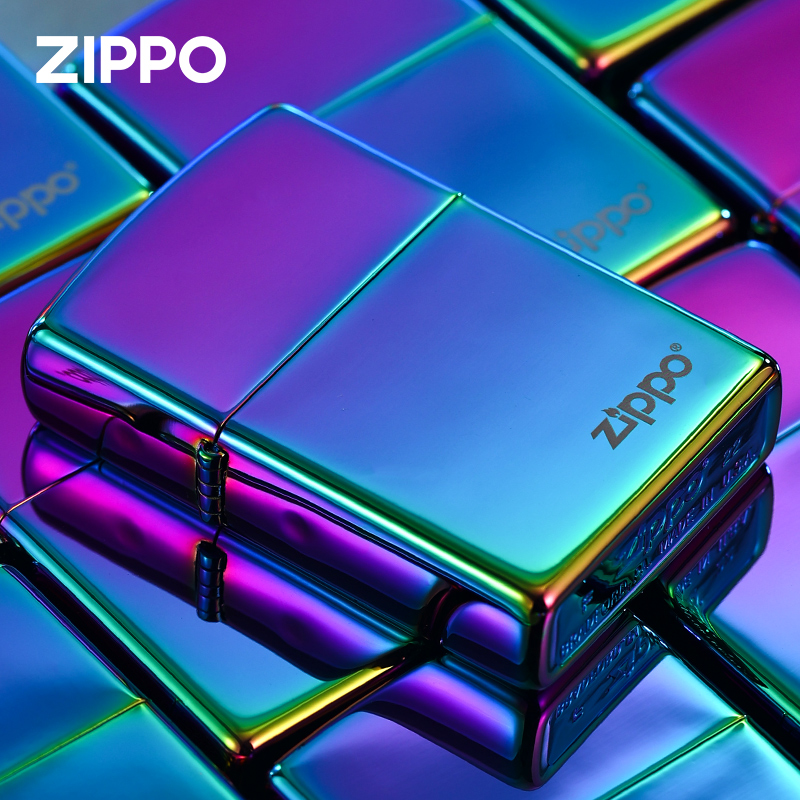 zippo打火机官方原装正版冰面幻彩商标彩冰标志煤油防风个性时尚 ZIPPO/瑞士军刀/眼镜 ZIPPO/芝宝 原图主图