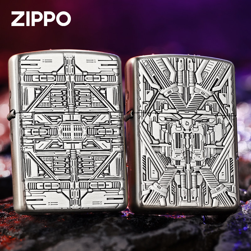 zippo打火机官方原装正品机械帝国荣耀防线礼盒芝宝防风煤油男士