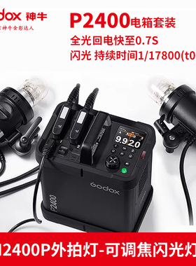 神牛P2400电箱2400w闪光灯2400W影棚闪光灯大功率便携电源箱