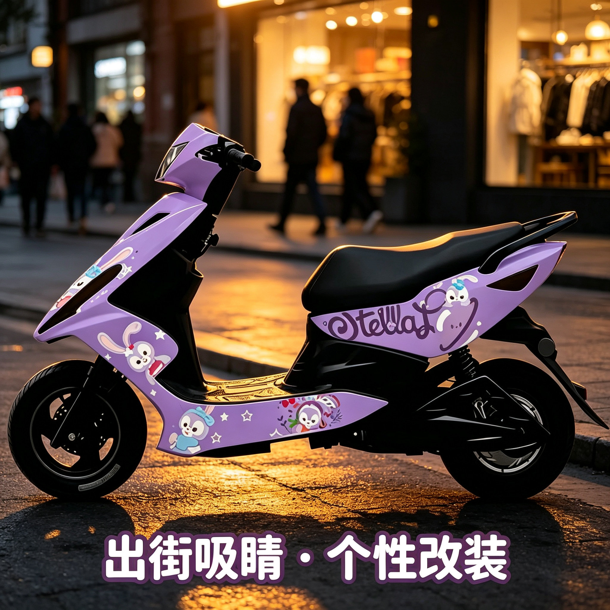 星黛露三阳鬼火摩托车贴纸全车贴贴纸/贴膜