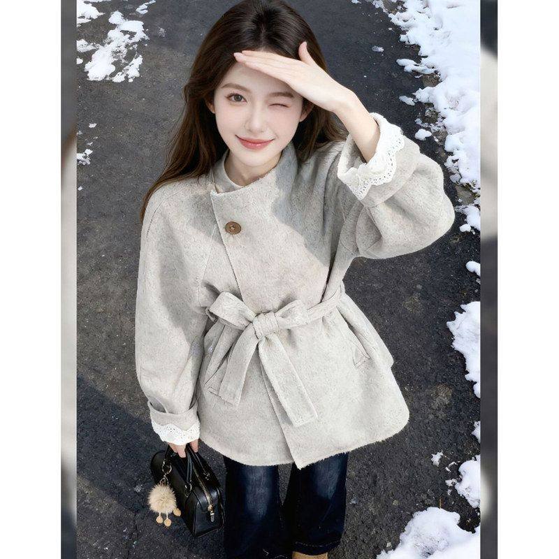 深冬独特超好看中长款毛呢外套2025年冬季新款呢子小个子大衣女装,女装/女士精品,毛呢外套,淘宝优惠券,粉丝福利购,淘宝优惠卷